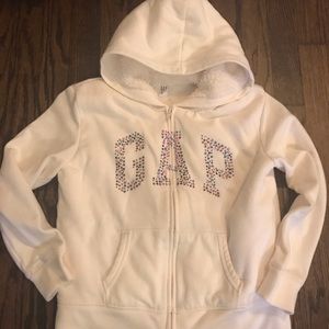GAP Shirts & Tops - Gap Girls size L hooded logo zip sweatshirt GAP Shirts & Tops - Gap Girls size L hooded logo zip sweatshirt